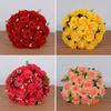 18 Heads Real Happy Flower Mini 10 Colors Valentine's Day Flowers Photography Photo Gift Rose Flowers Decorative Home Decorative
