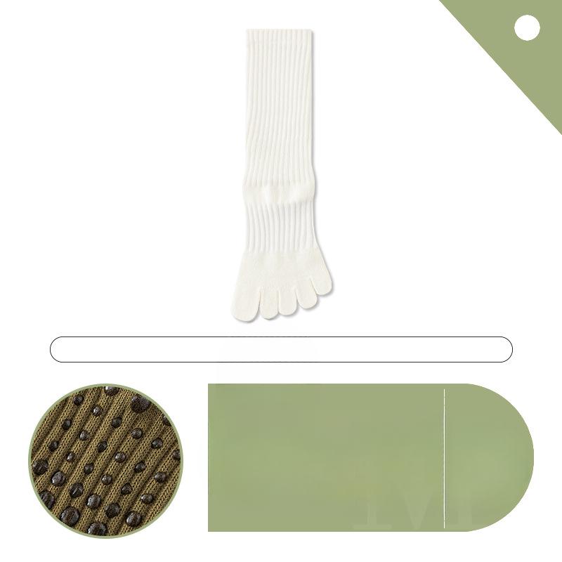 Women's Summer Sports Non Slip Indoor Professional Fitness Yoga Pilates Five Finger Socks