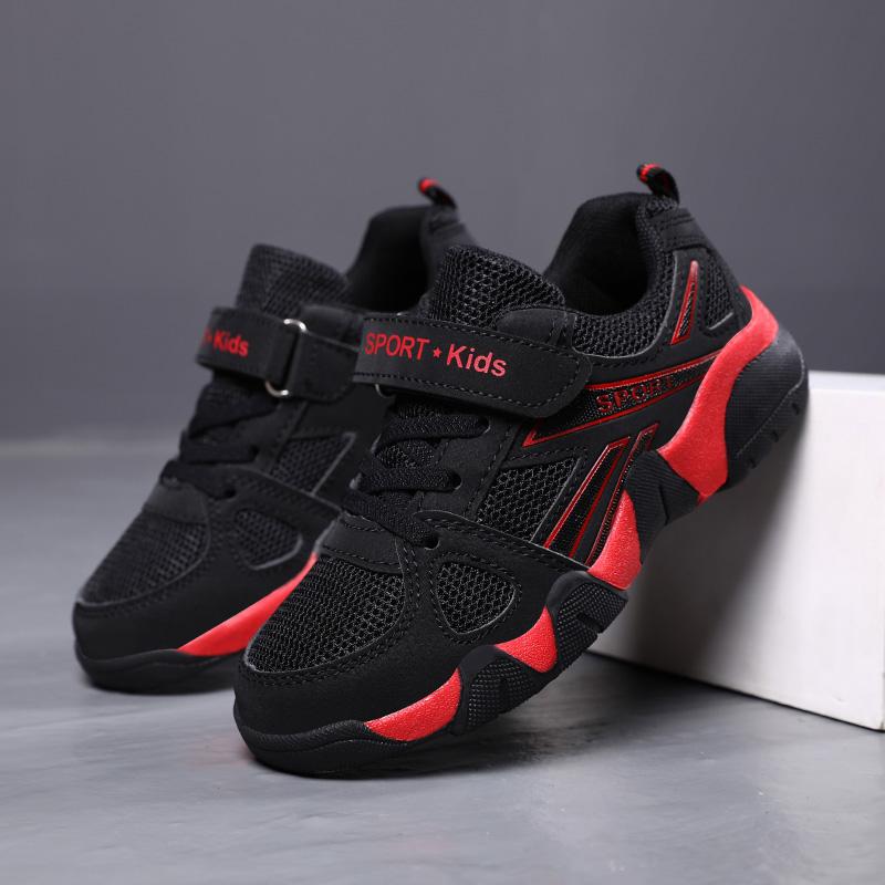 Children Sneakers Boy Shoes New Fashion Kids Shoes 6 To 12 Years Black Mesh Comfortable Casual Sports Tennis Shoes for Boy