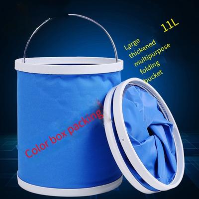1 PZ Secchio per Lavaggio Auto Secchio Pieghevole Grande Portatile Auto Auto Multifunzionale Viaggio Pesca Secchio Rimpicciolente Spazzola Auto