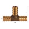 3 Way Hose Joiner Brass T Piece 3 Way Fuel Hose Joiner Connector For Compressed Air Oil Gas Pipe T Piece 3 way Fuel Hose Joiner