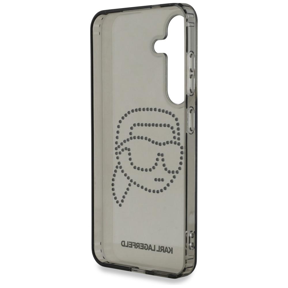 Karl Lagerfeld Rhinestones Karl Head Logo Case For Samsung Galaxy S25 Black