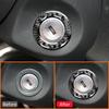 Für Ford Mustang 2009-2013 Kohlefaser Auto Keyless ONE-CLICK Start Stopp Knopf Motor Zündschalter Rahmen Dekorationsaufkleber