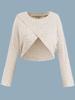 Plus Size Women's Knit Cardigan & Split Camisole Dress Set - Korean Style Autumn/Winter