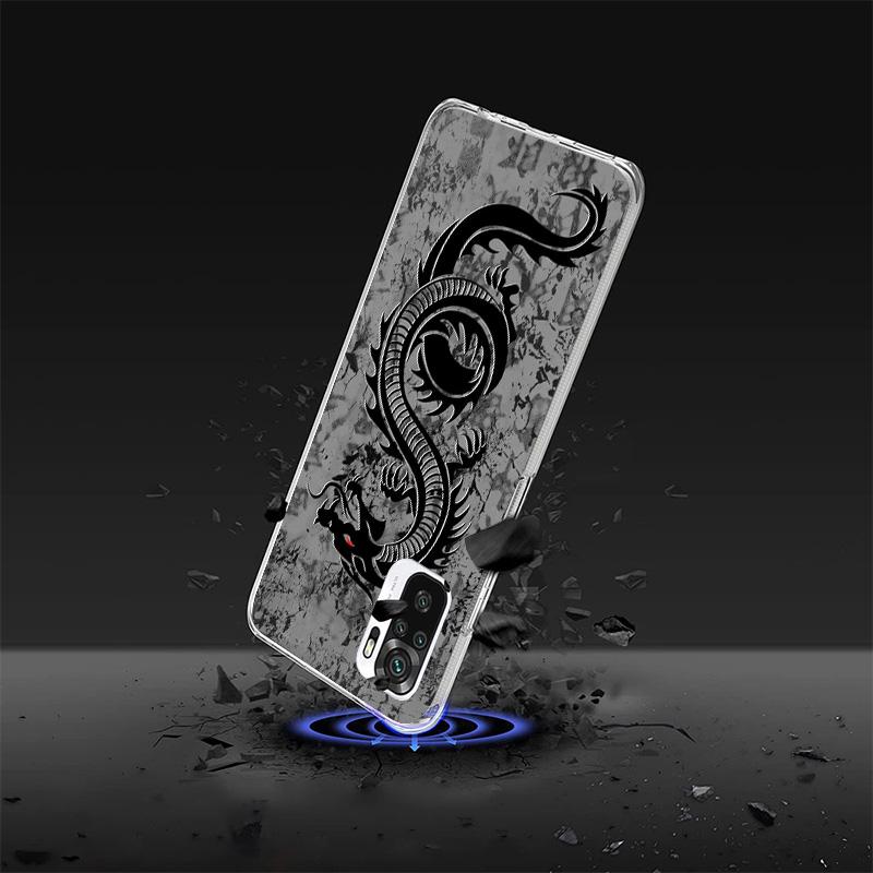 Asian Dragons Animal Tattoo Cover Phone Case For Xiaomi Redmi Note 15 14 13 12 11 10 Pro Plus 14S 12S 11S 11T 11E 10S Soft Funda