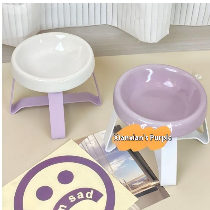 New Spine Protection Pet Bowl High Feet Neck Protection Cat Bowl With Stand Pet Food Bowl Pet Supplies