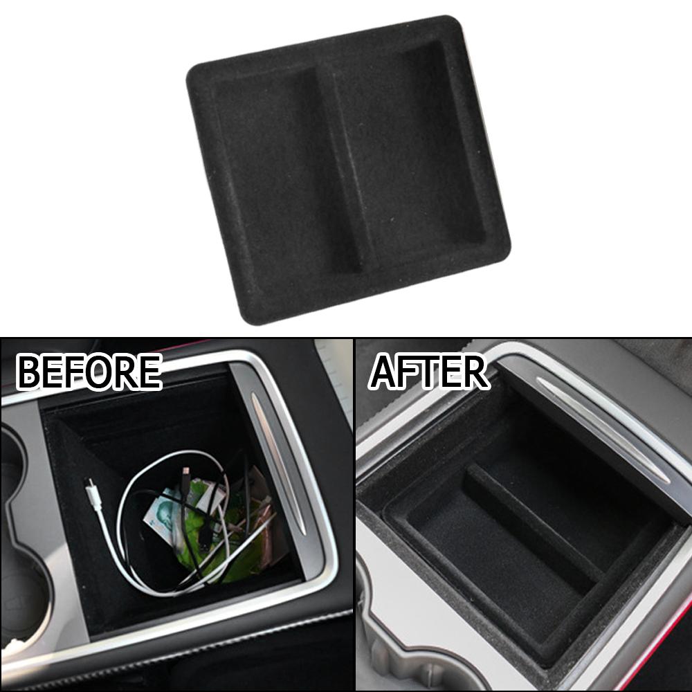 

1Pcs Center Console Organizer Tray Armrest Hidden Drawer Storage Box Upgrade Spare Parts Accessory for Tesla Model 3 Y 2017-2024
