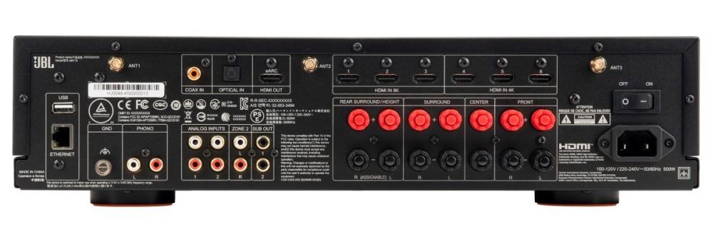 JBL MA710 SÍŤOVÝ 7.2 KANÁLOVÝ AV RECEIVER DOMÁCÍHO KINA 110 W 8K Wi-Fi Bluetooth Dolby Atmos, JBL by HARMAN