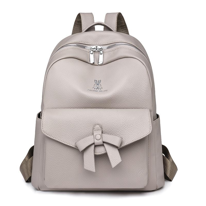 

Ретро ПУ Маленький Рюкзак Женский Рюкзак с Бантом хаки