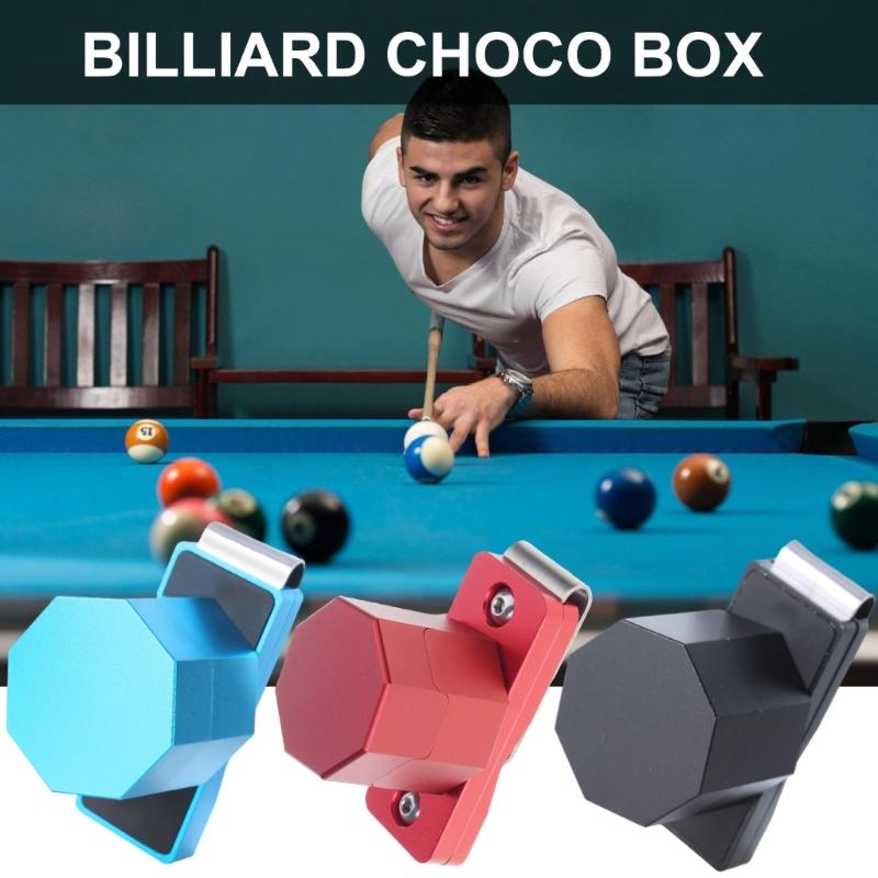 Pool Chalk Holder Billiard Chalk Case Small Aluminum Alloys Portable Magnetic Billiard Cue Chalk Case Snooker Tool Part