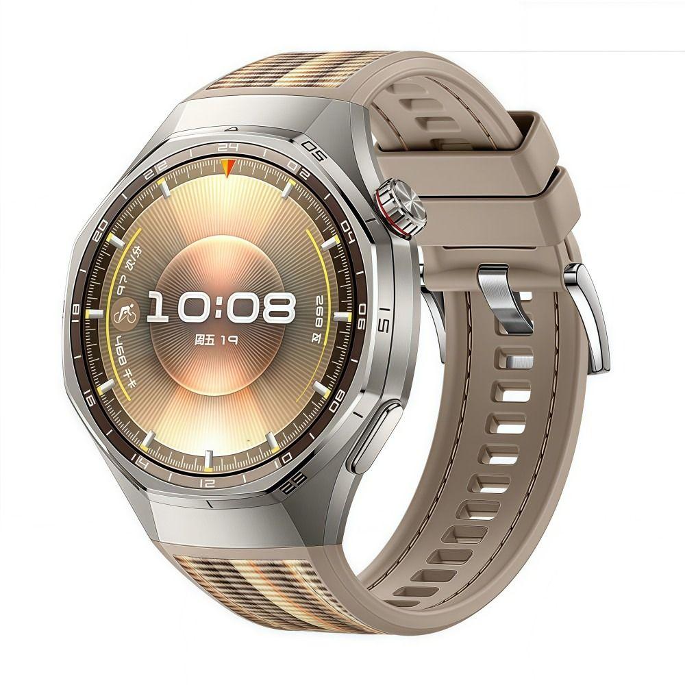46mm Nylon Silicone Strap Lightweight Breathable Sports Watch Strap Waterproof Solid Color for Huawei Watch GT6 Pro