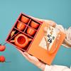 I want persimmons to become a pot of four cups and six cups of environmentally friendly box tea set, gifts for customers