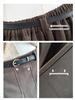 Premium Wool Plaid A-Line Half-Skirt, Pleated and Thickened for Autumn/Winter, Hip-Covering, Slimming, Mid-Length, Ideal for Pear-Shaped Figures.