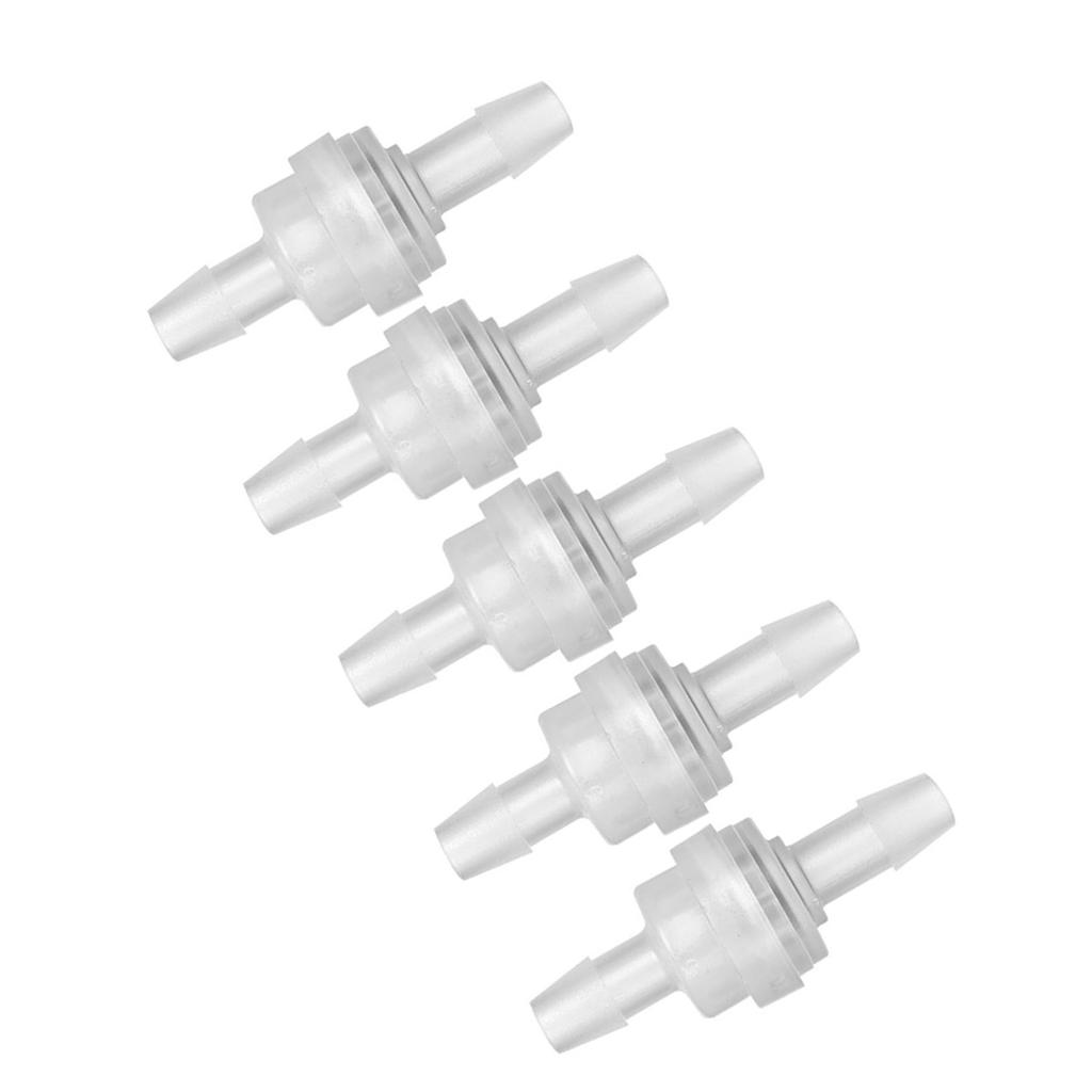 5PCS Plastic Check Valve Non Return One Way Valve for Water Treatment(5mm )
