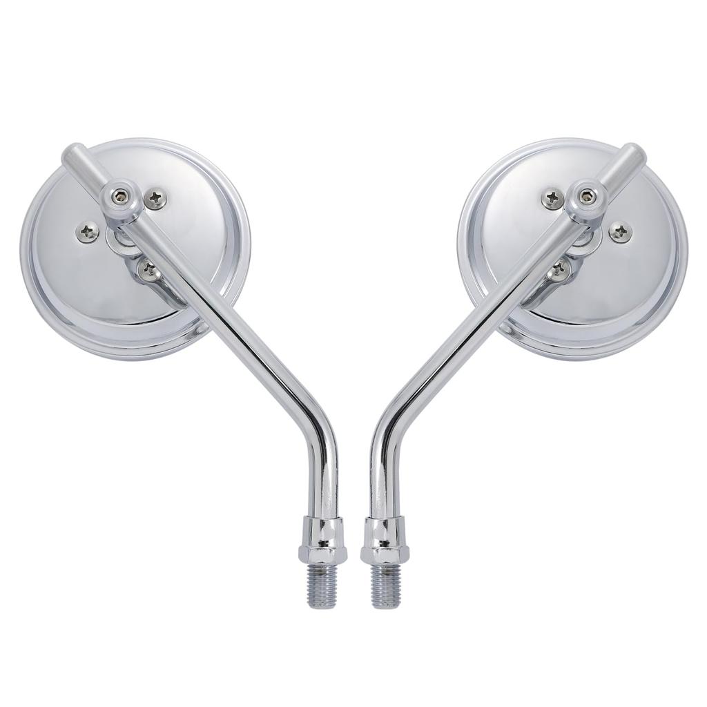 nakira Motorcycle Mirror 0.4 inch (10 mm) Cross Cub Hunter Cub Monkey 125 Ducks 125 Silver