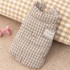 Autumn and winter dog clothes, thickened warm, quilted cotton pockets, traction cat pets, bear four-legged cotton-padded clothes, dog clothes.