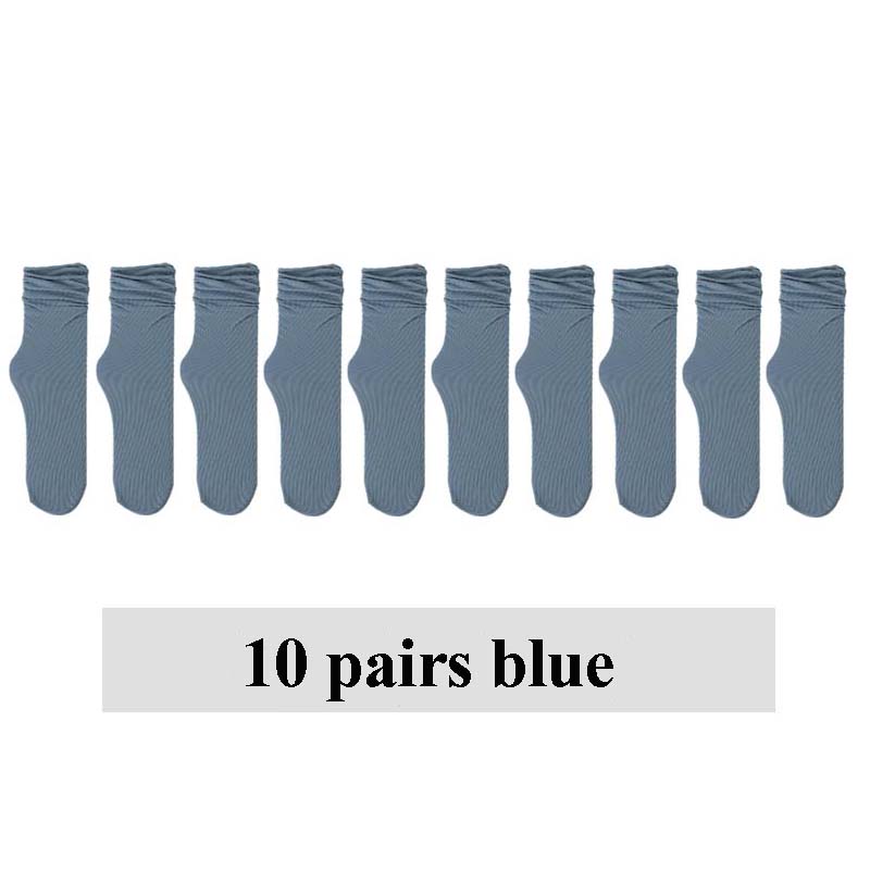 10 Pairs Women's Comfortable Middle Tube Socks Candy Color Sweet Breathable Socks