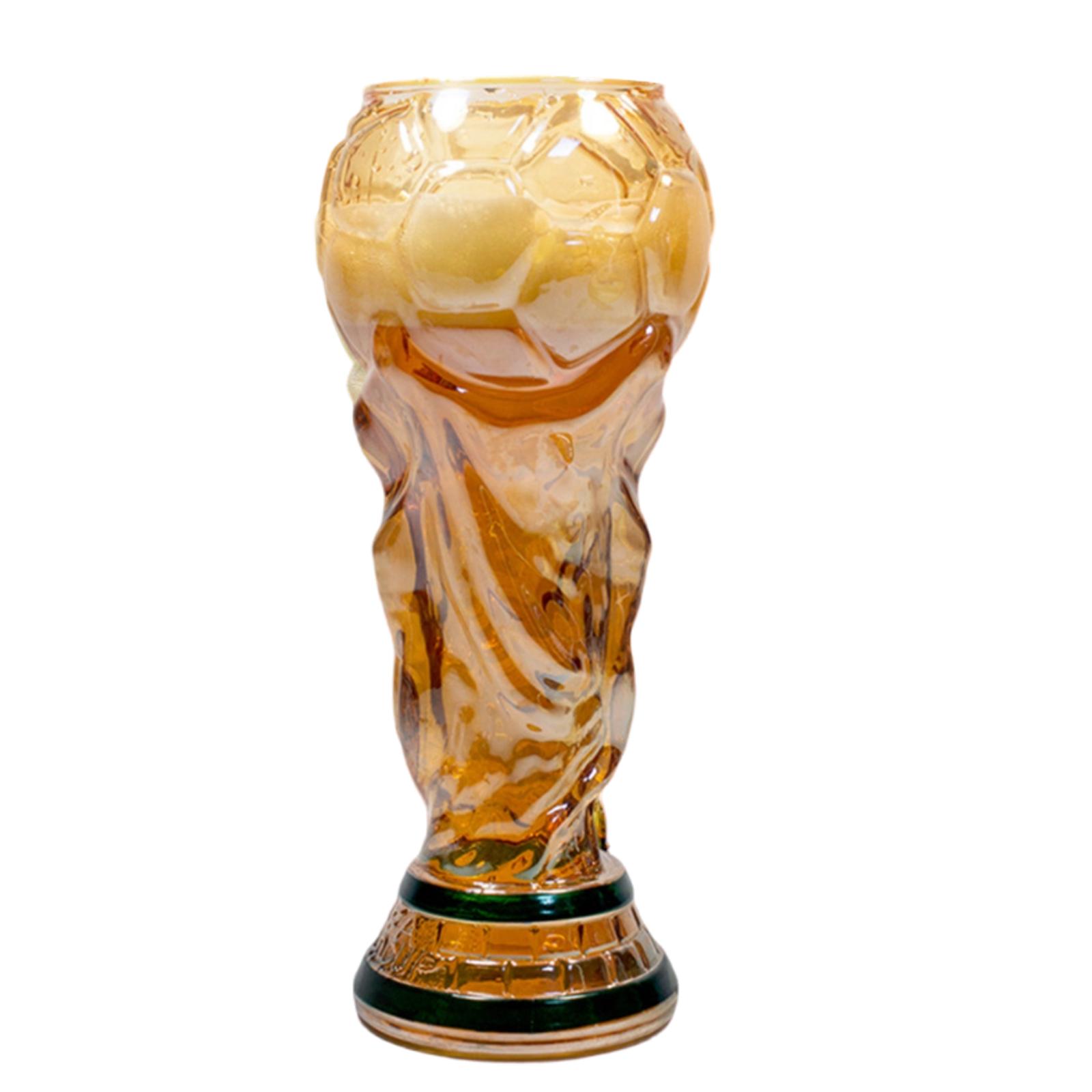 

Trophy Shaped Beer Mug, Glass Thick Glass Body Sturdy Soccer Water Cup For Dads, Boyfriends, Soccer Enthusiasts For Hold Craft Beer, Ice Water, Juice One Size