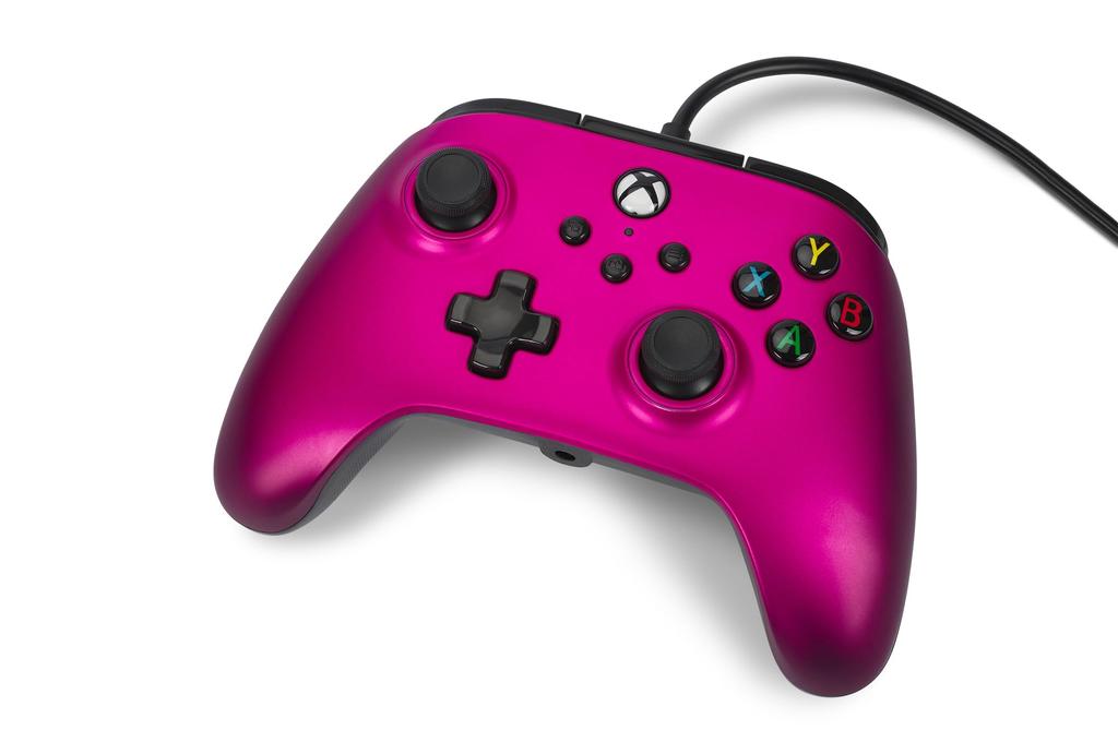 Rok PowerA Advantage kabelový ovladač pro Xbox Series Satin Fuchsia Double Vibration Function pro Xbox Series PC Windows [2 záruka] XS - XS 10/11