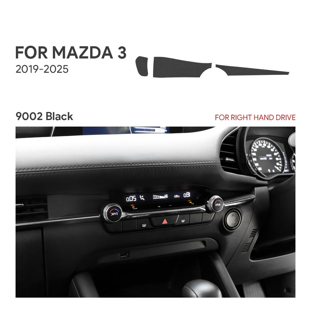 Top Suede Trim LHD RHD Sticker For Mazda 3 Axela BP M3 2019 2020 2021 2022 2023 2024 2025 Car Instrument Air Outlet Panel