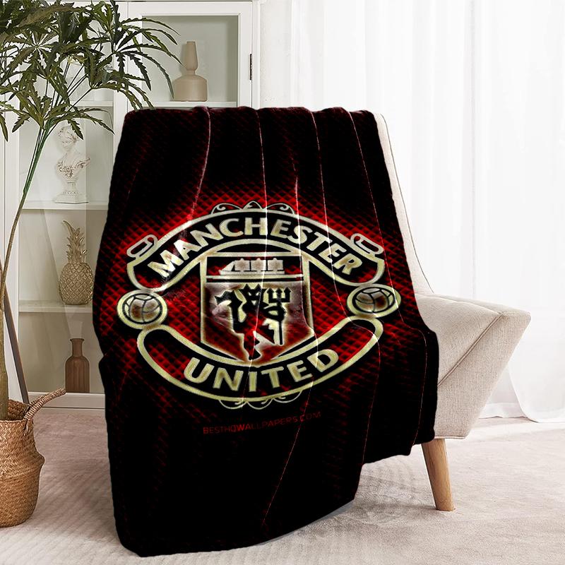 Manchester United F.C Print Blanket - Soft & Comfortable, for Bedroom, Travel, Sofa, Home Decoration - Birthday Christmas Gift for Friend