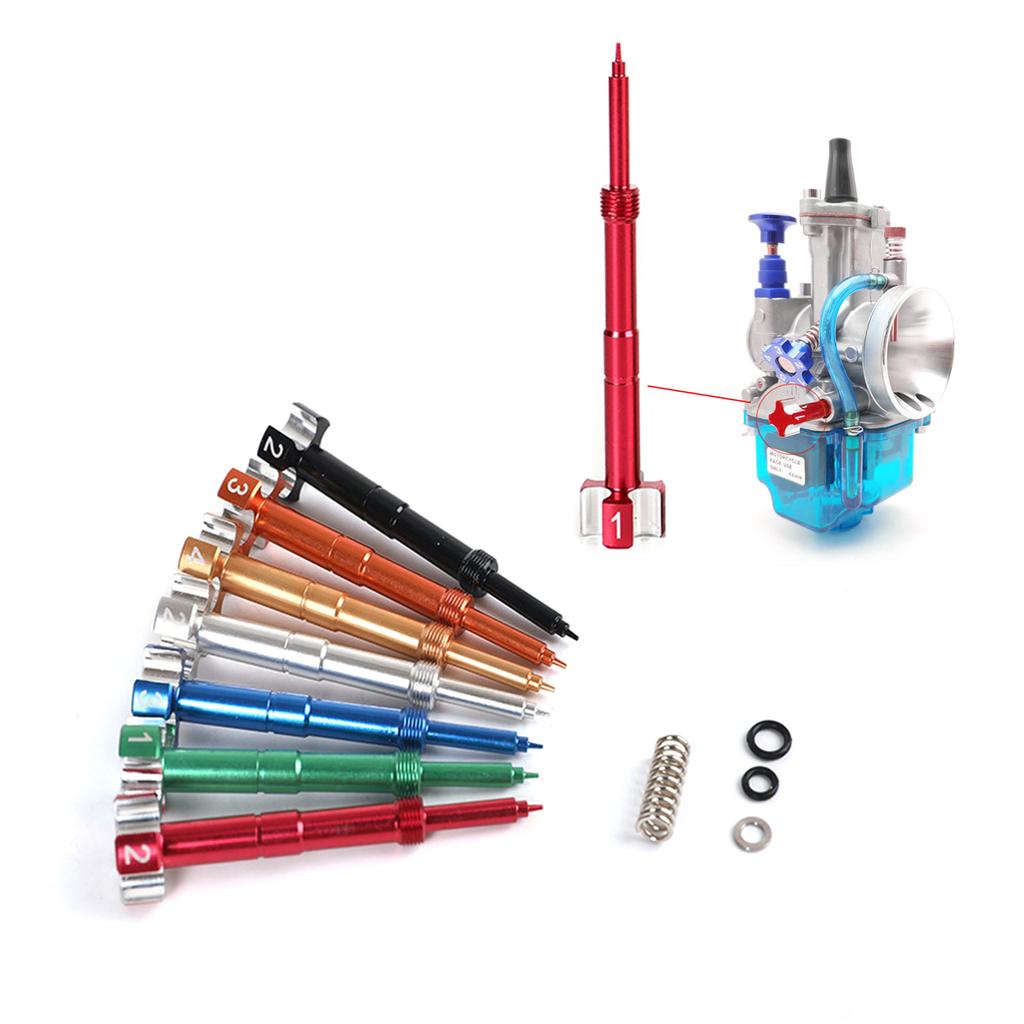 Air Fuel Mixture Screw Set for FCR PWK Carburetor Pilot Screw Adjuster for KTM CRF TRX YZF Motorcycle Dit Pit Bike ATV