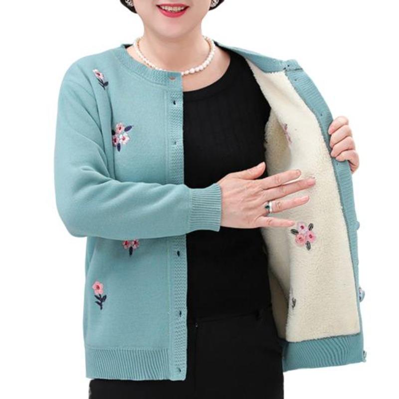 

Женский кардиган, пальто, модный, супер мягкий, с длинными рукавами, женский свитер, кардиган, вязаный с цветочным принтом, старый женский свитер, женский свитер, кардиган 4XL синий