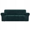 Cover for a 3-seater Sofa, Velvet Corner Sofa, Elastic, Tess, Green
