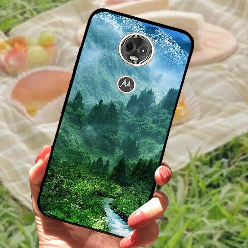 Etui Silikonowe Miękkie Odporne na Wstrząsy TPU Tylna Pokrywa dla Motorola Moto E5 / E5 Play EU / E5Plus / E5 Plus Capa E5Play E 5 Marmur