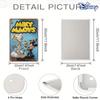 1pc Disney Vintage Metal Tin Sign 20.32x30.48 Cm - Mickey & Minnie Mouse Retro Wall Art, Durable Iron Home Decor for Kitchen, Li
