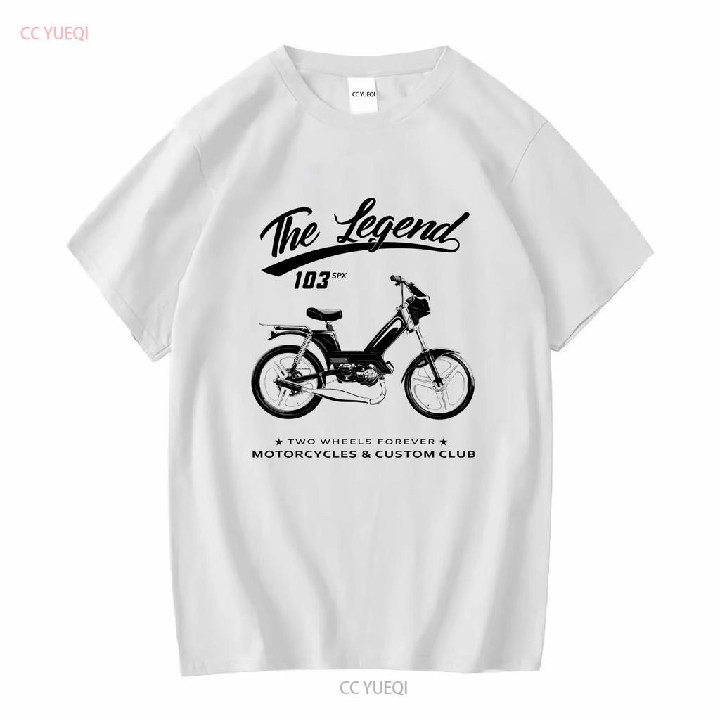 Moped 103 SPX Classic T-Shirt lang- oder kurzärmelig vintage gewaschen Streetwear Unisex lässig weich leicht bequem Mode