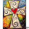 40*50cm Katholischer Jesus Unsere Liebe Frau Kreuz Ritter DIY Digitale Ölmalerei Handbemalt Modulare Bildwanddekoration