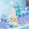 50pcs Mermaid Tail Candy Gift Bag Kid Girl Little Mermaid Theme Birthday Party Supplies Cookie Bag Baby Shower Decoration Favors