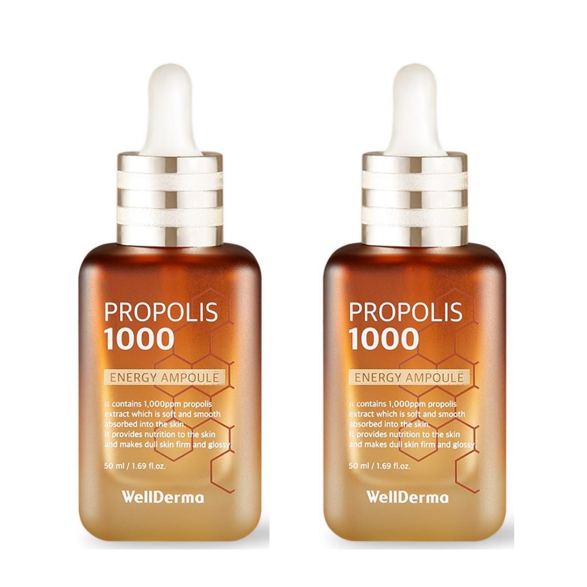WELLDERMA Propolis 1000 Energy Nourishing Moisturizing Ampoule 50ml x2