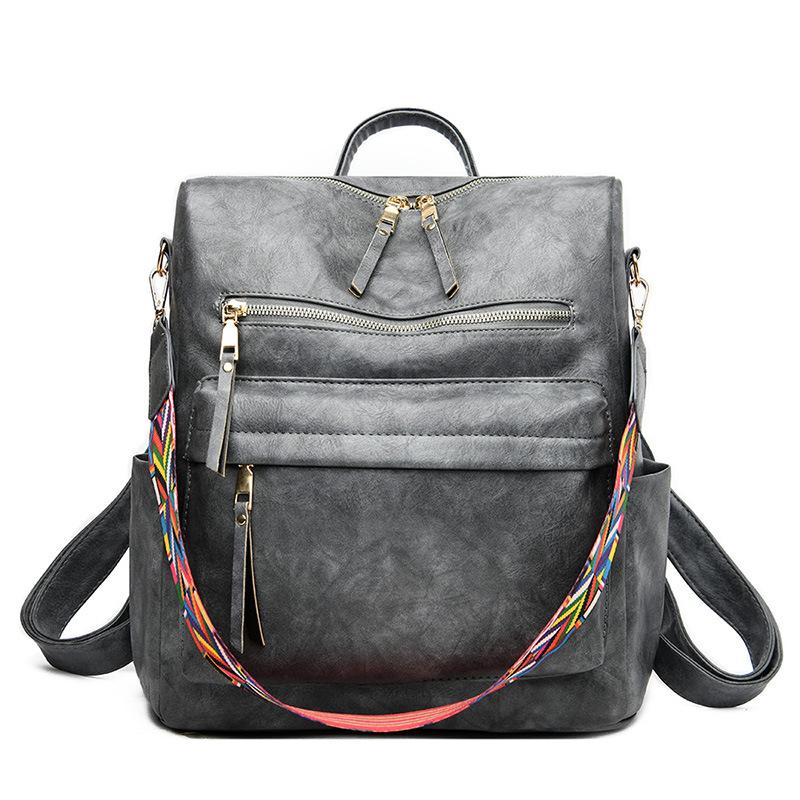 2026 New Women's Backpack Fashi Casual Travel Backpack Female High School Student Schoolbag Female Pures and Bags Back Pack