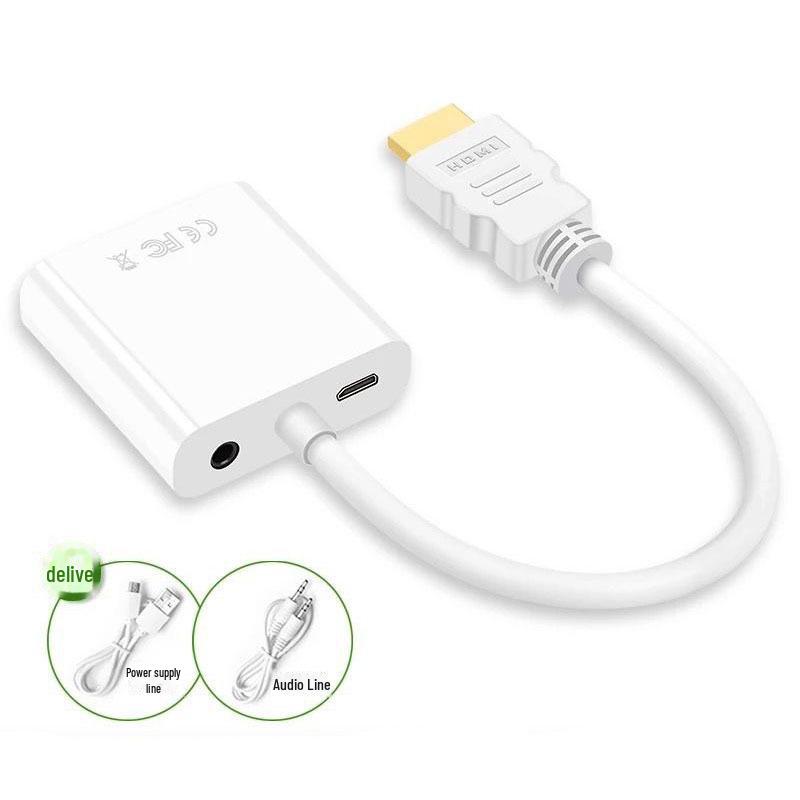 HDMI to VGA High-Def Adapter Cable for Computer, Notebook, or Projector