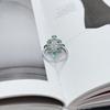 Серебряное кольцо с изумрудом nano 1.725ct, вес изделия 3,92 гр (2159643)