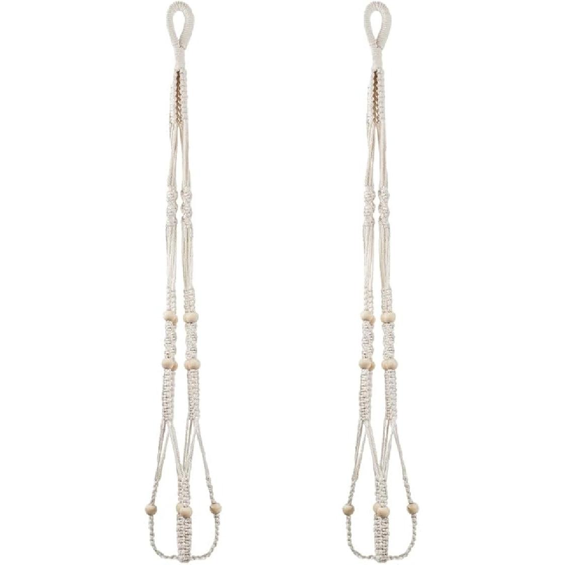 CREATCABIN 2 Packs Planter Hanger Hanging Planter Rope Hanging Hanging Planter Indoor Minimalist Hanging Decoration Display Beads Rope Decor for