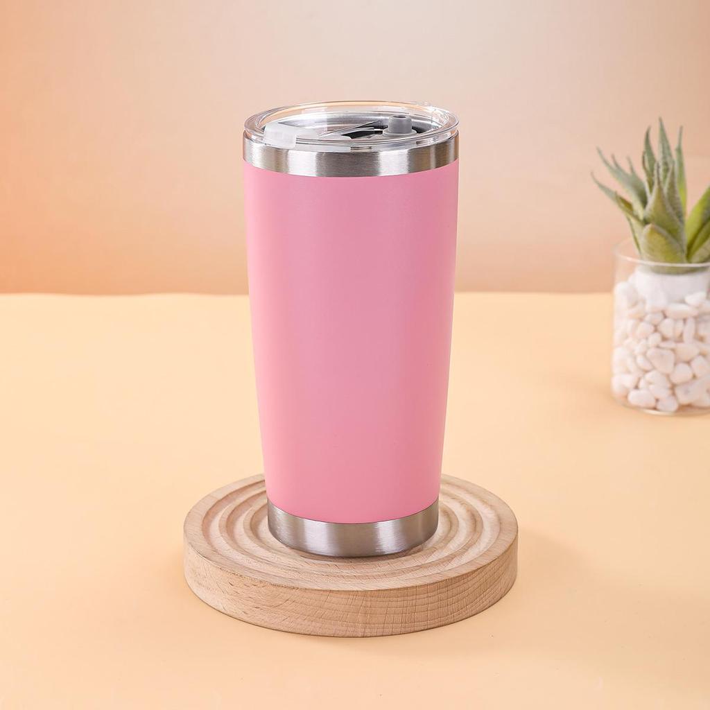 20oz Multicolor Double-Wall 304 Stainless Steel Car Thermos with Lid