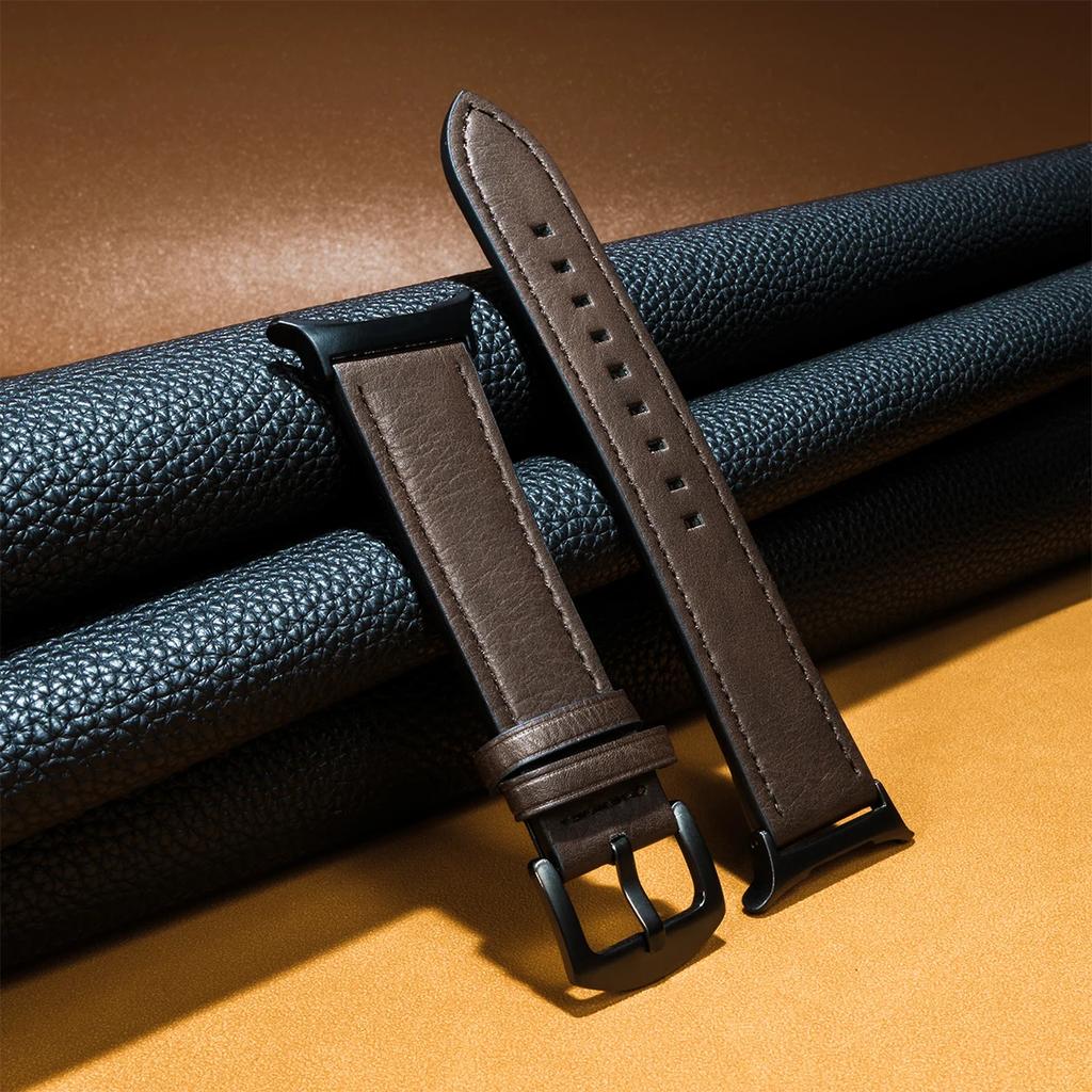 No Gaps Leather Strap for Samsung Galaxy Watch Ultra 47mm Wristband Bracelet for Galaxy Watch 7 Ultra 47mm Quick Business Band