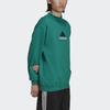 Adidas Originals Eqt Logo Embroidered Sport Crew Neck Sweatshirt Men Tops Green HG8093