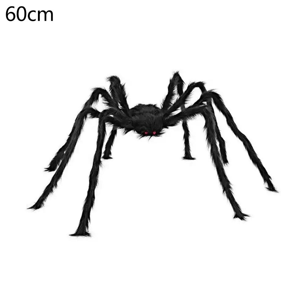 Halloween Plush Spider Veil Horror Party Decoration Props Simulation Spider Outdoor Party Decorations Spider
