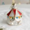 Santa Claus Christmas Glass Ornaments Snowman New Year X-mas Tree Decoration Colorful Pendant Gift Christmas Hanging