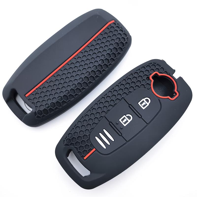 Silicone Remote Key Cover Case For Nissan Versa X-Trail T33 Serena Rouge Kicks Pathfinder Ariya Rogue Car Accessories