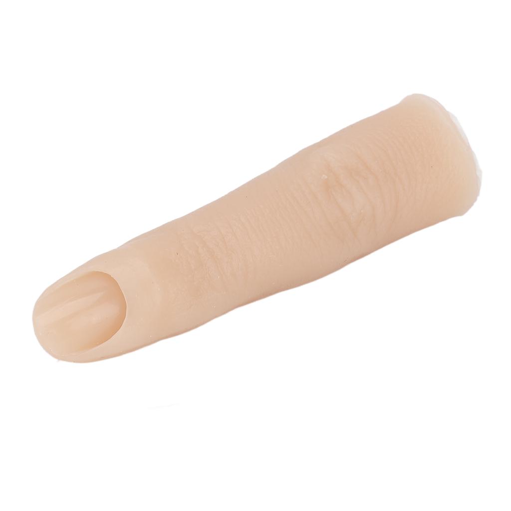 Nail Training Finger High Simulation Bendable Embeddable Silicone Nail Practice Finger