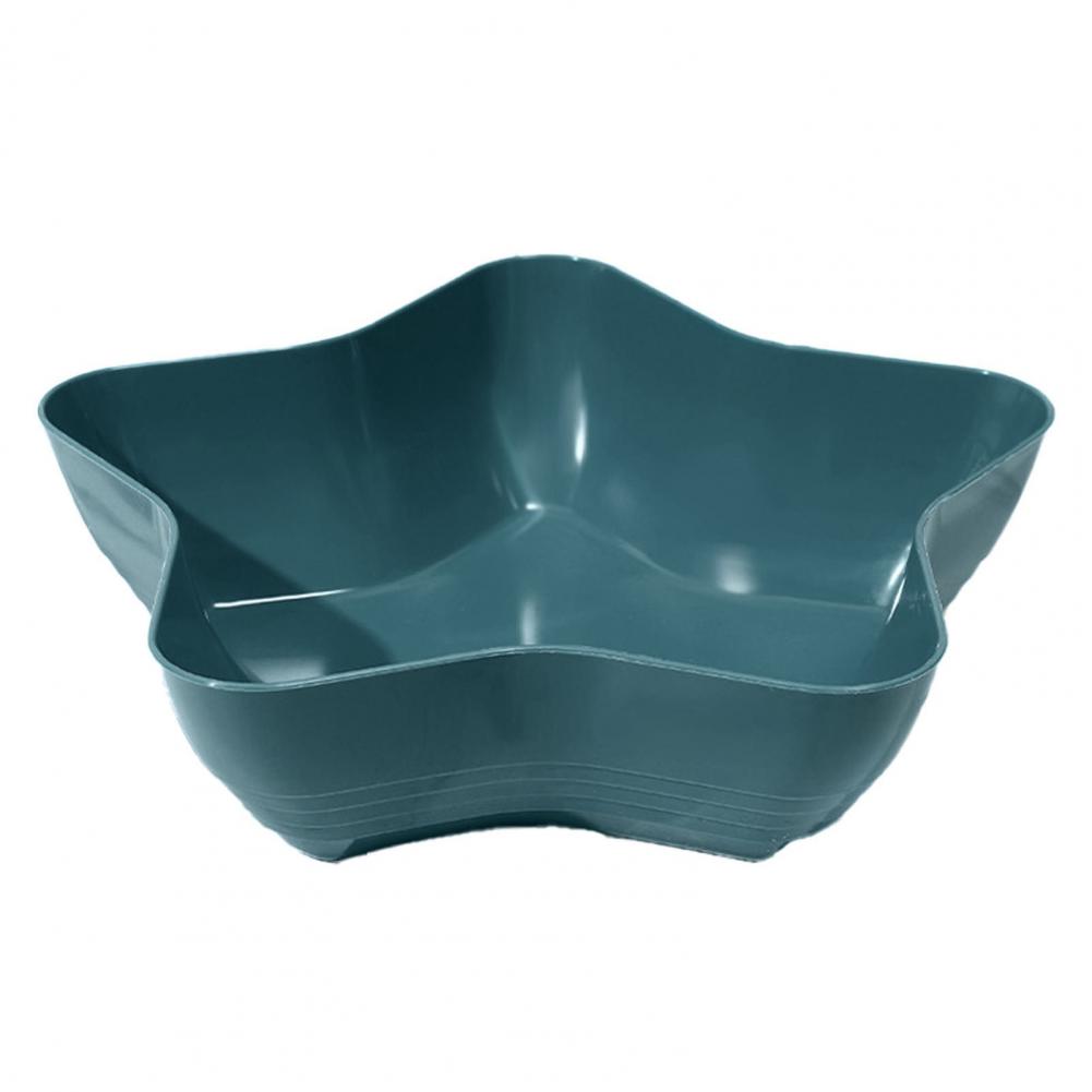 

Фруктовая тарелка емкость пятиконечная звезда фруктовая тарелка для закусок пищевой пластиковый поднос для сервировки блюд держатель для кухонных принадлежностей S