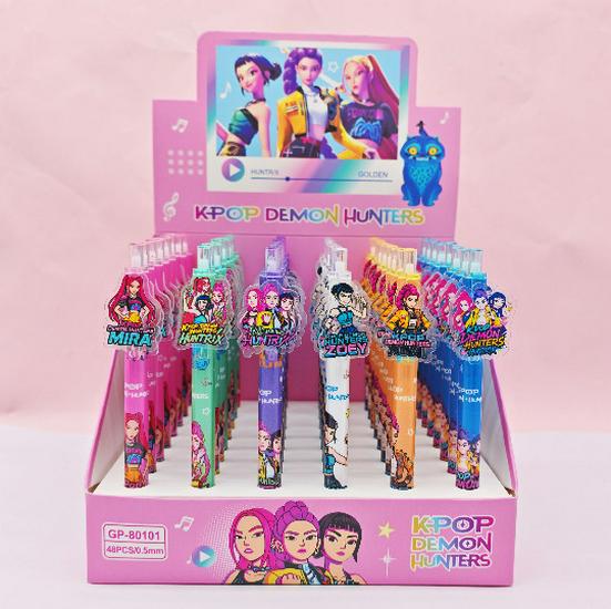 Creative Wave Mountain Monster Click Ballpoint Pen - Quick-Dry, Smooth Writing for Kids & Students 0.5mm
