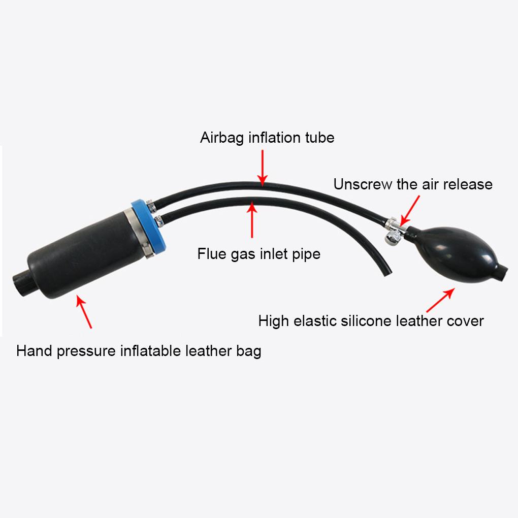 Black High Performance Smoke Leak Detector For Car Exhaust Systems Smoke Machine Leak Car Smoke Such As Round Oval As Shwon