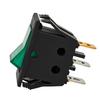 3 Pcs On/Off Switch, Latching Button LED 12V Green Off-Road