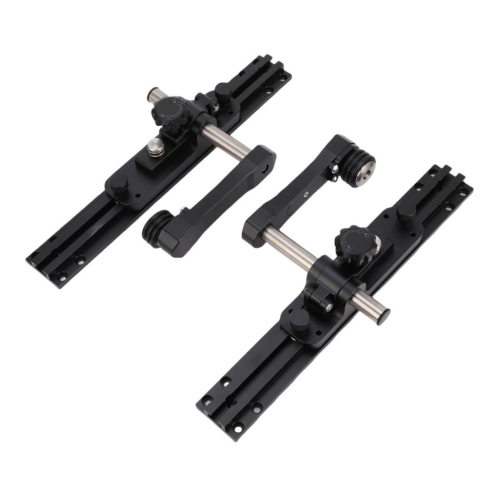 Table Saw Press Push Guide Aluminum Alloy Adjustable Roller Guide Table Saw Press Feeder for Woodworking Mechanical